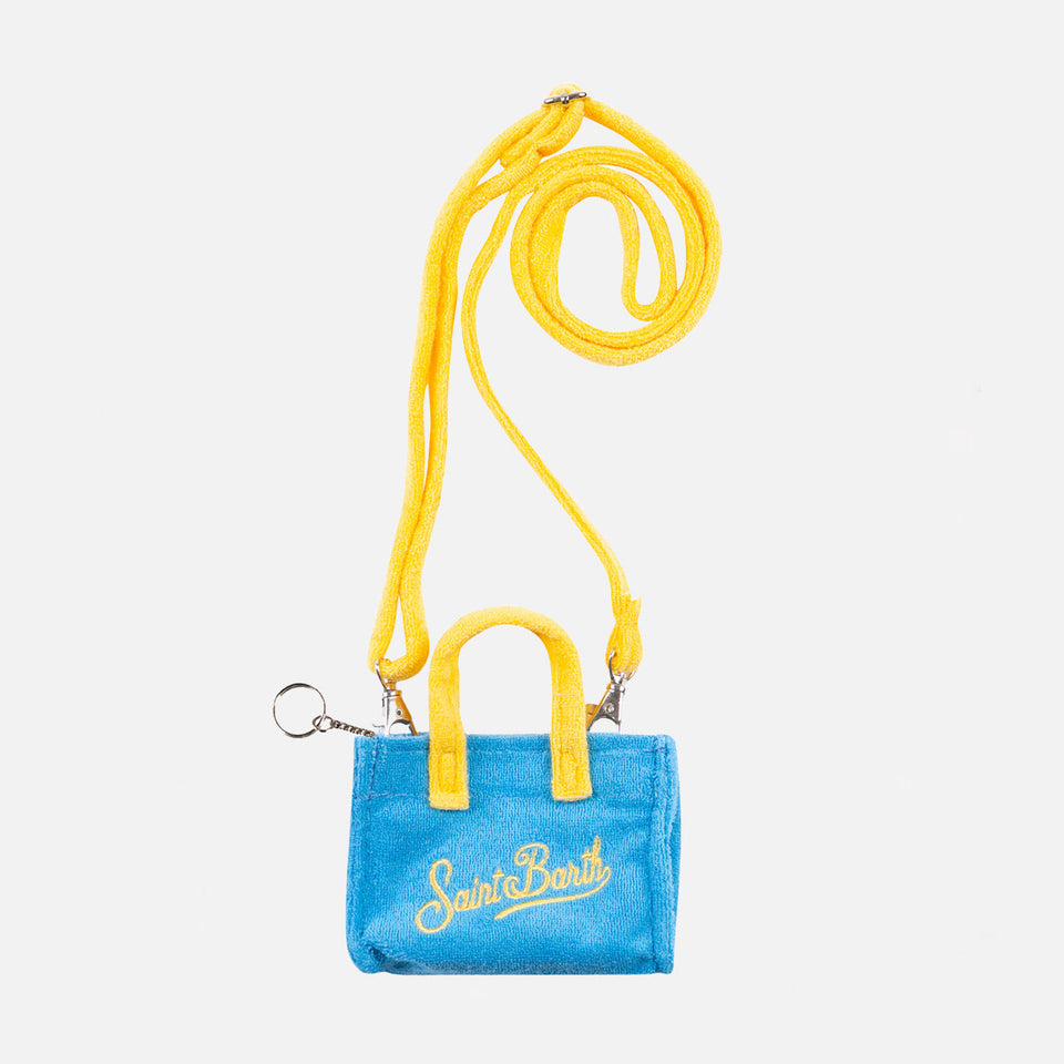 Portachiavi in spugna turchese