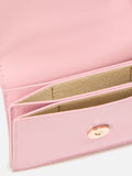 Portacarte Card Holder in pelle rosa