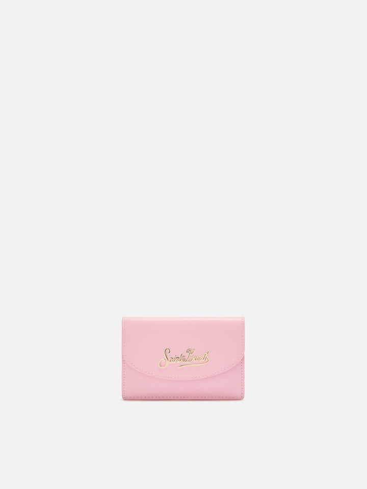 Portacarte Card Holder in pelle rosa