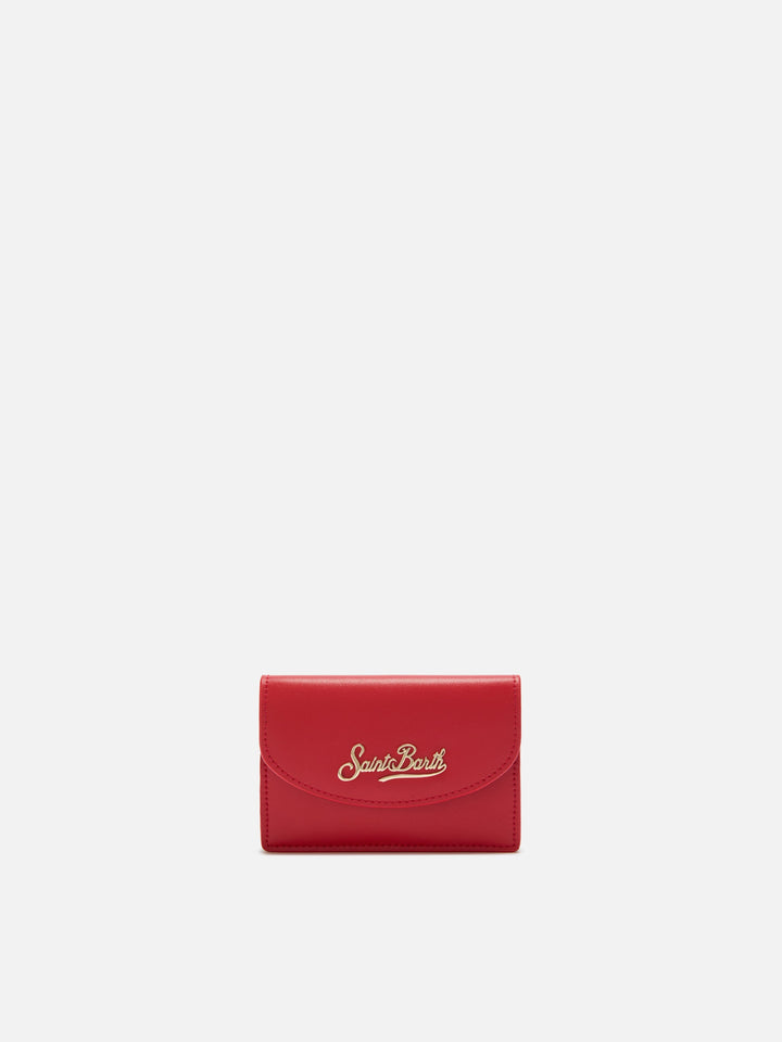 Portacarte Card Holder in pelle rossa