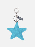 Portachiavi Keyring con charm stella marina all'uncinetto