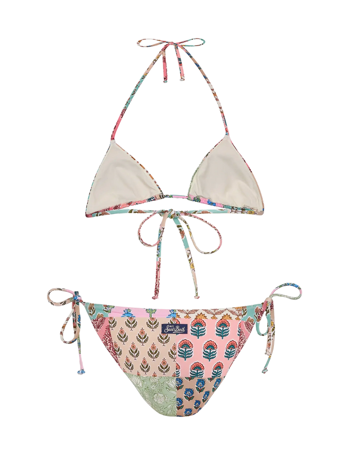Bikini a triangolo Leah Virgo con stampa floreale