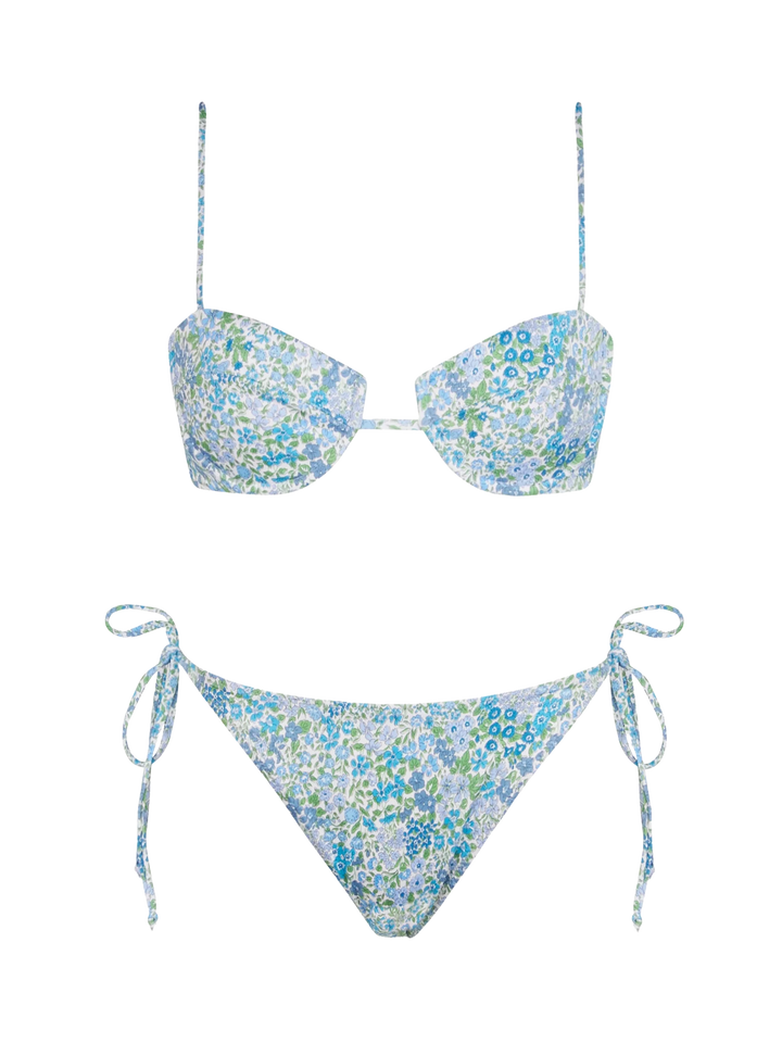Bikini a bralette con ferretto Joanna Luise Salina Virgo | REALIZZATO CON TESSUTO LIBERTY