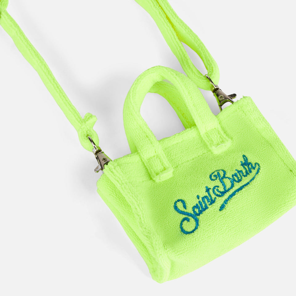 Portachiavi in spugna giallo fluo