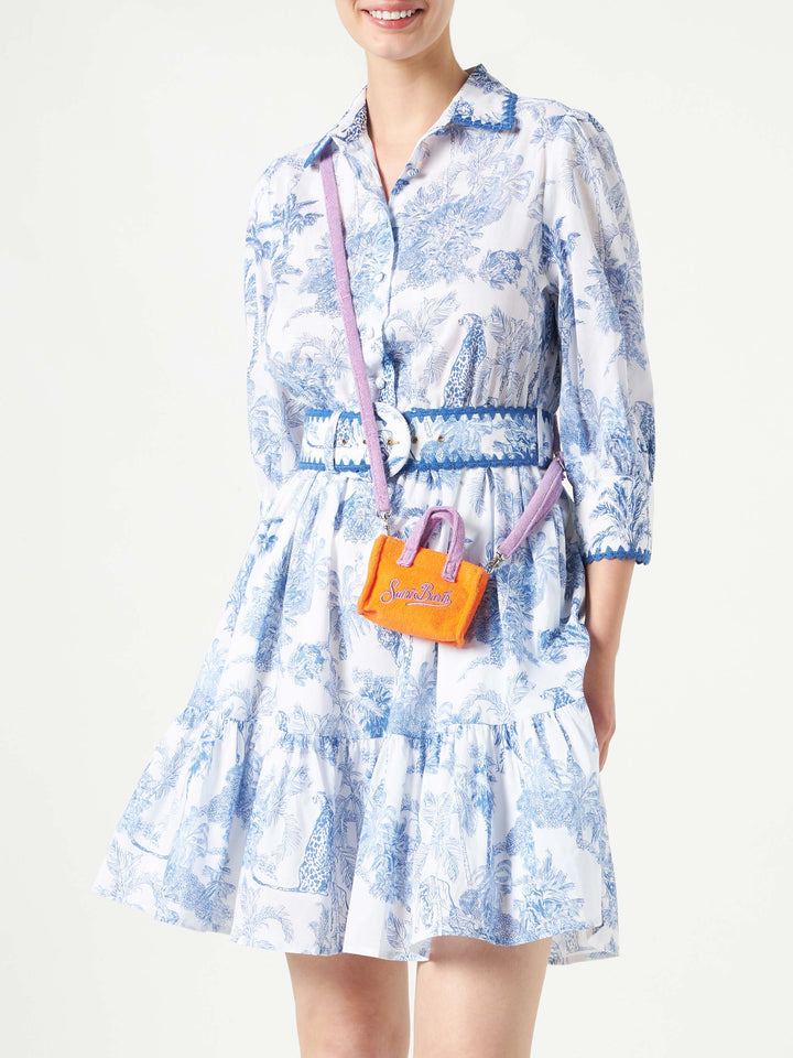 Portachiavi in spugna giallo fluo